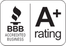 BBB A+ rating logo